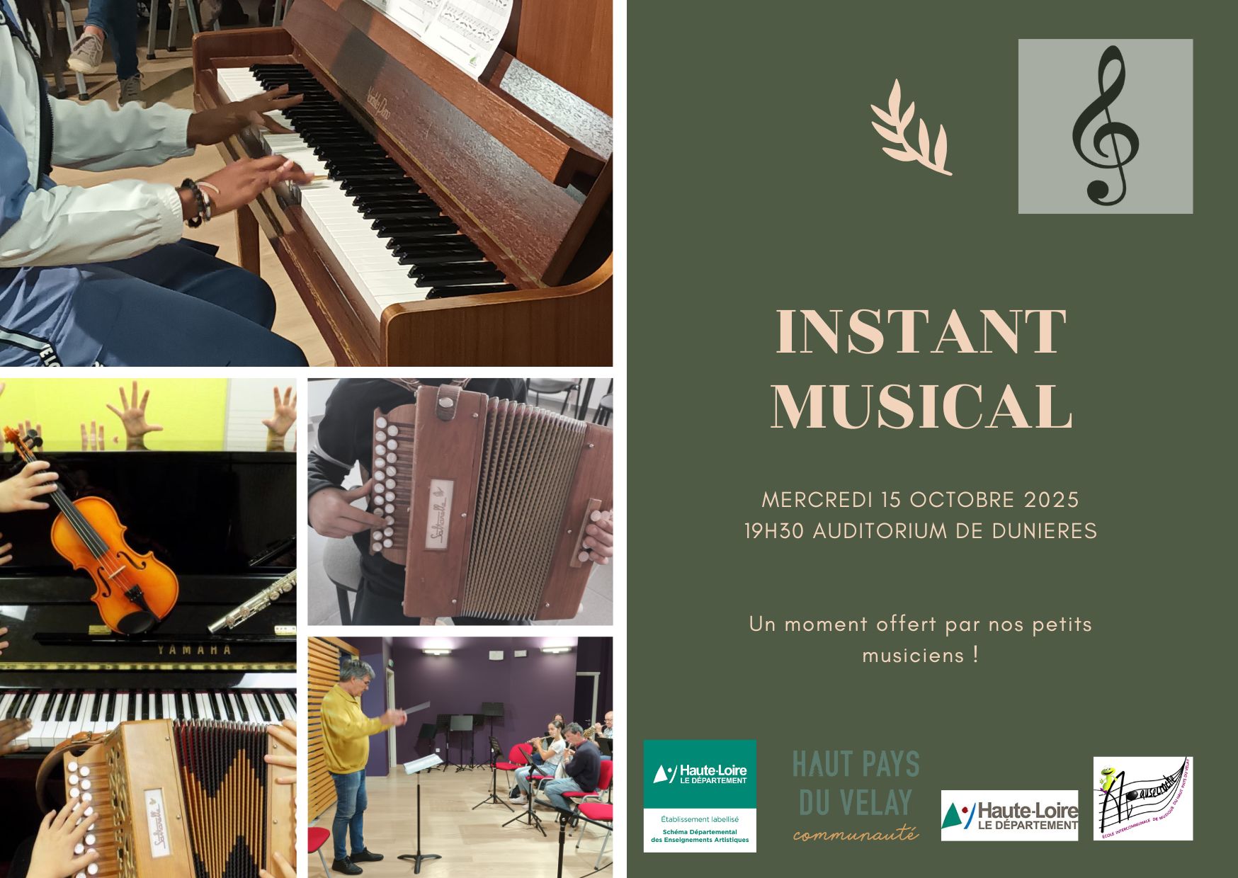 Image informations Instant musical 15 oct 2025 ANNULE REMPLACE PAR LE 19 NOV